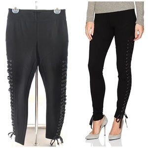 True Religion Lace-up Leggings Black Size Small